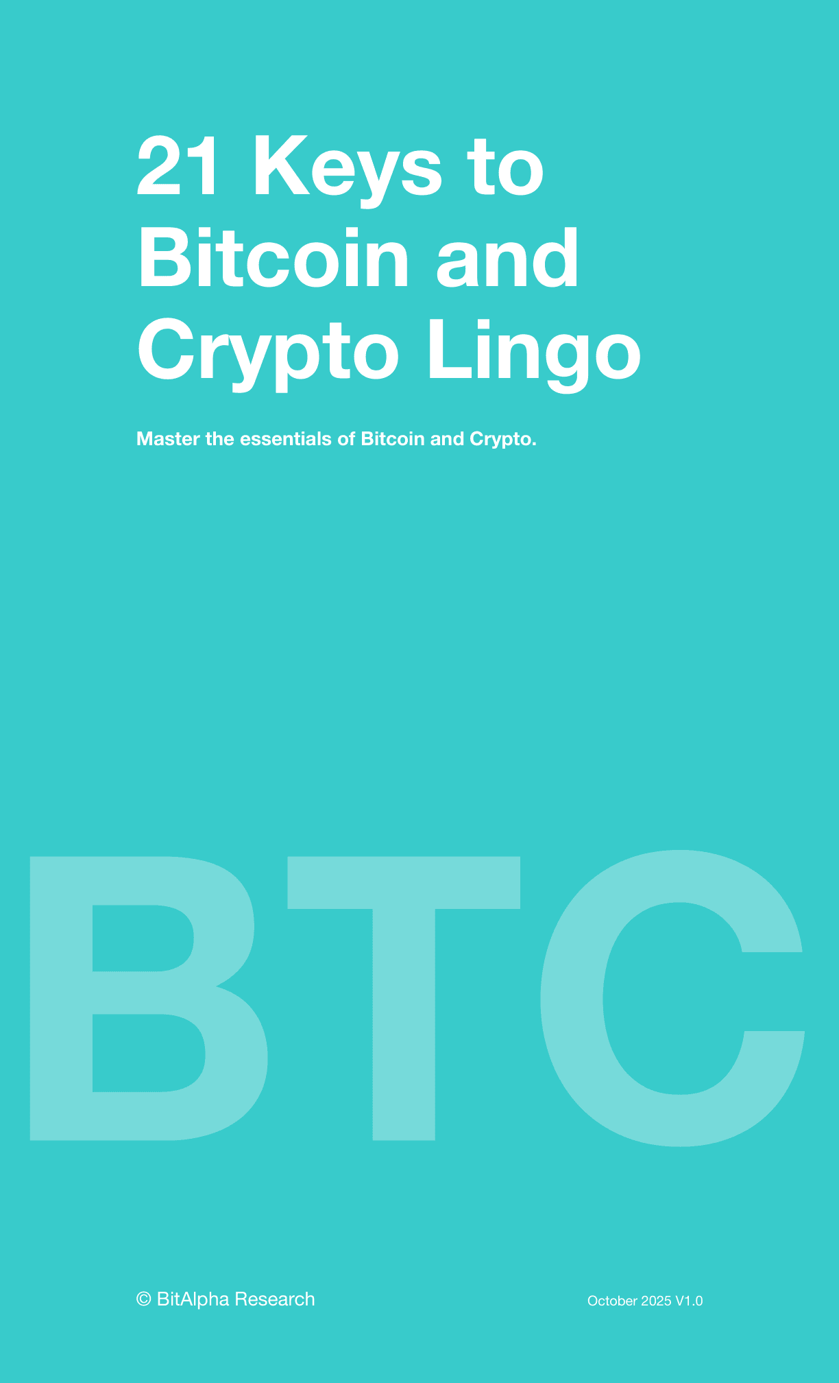 21 Keys to Bitcoin and Crypto Lingo cover