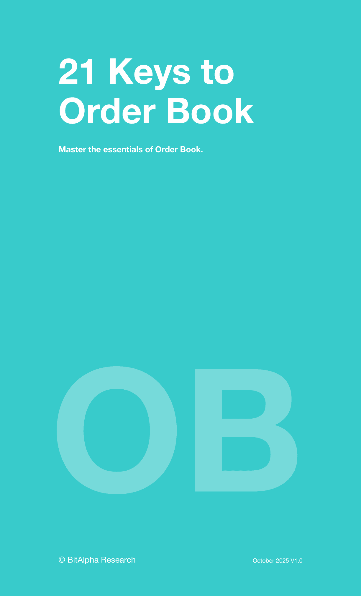 21 Keys to Order Book