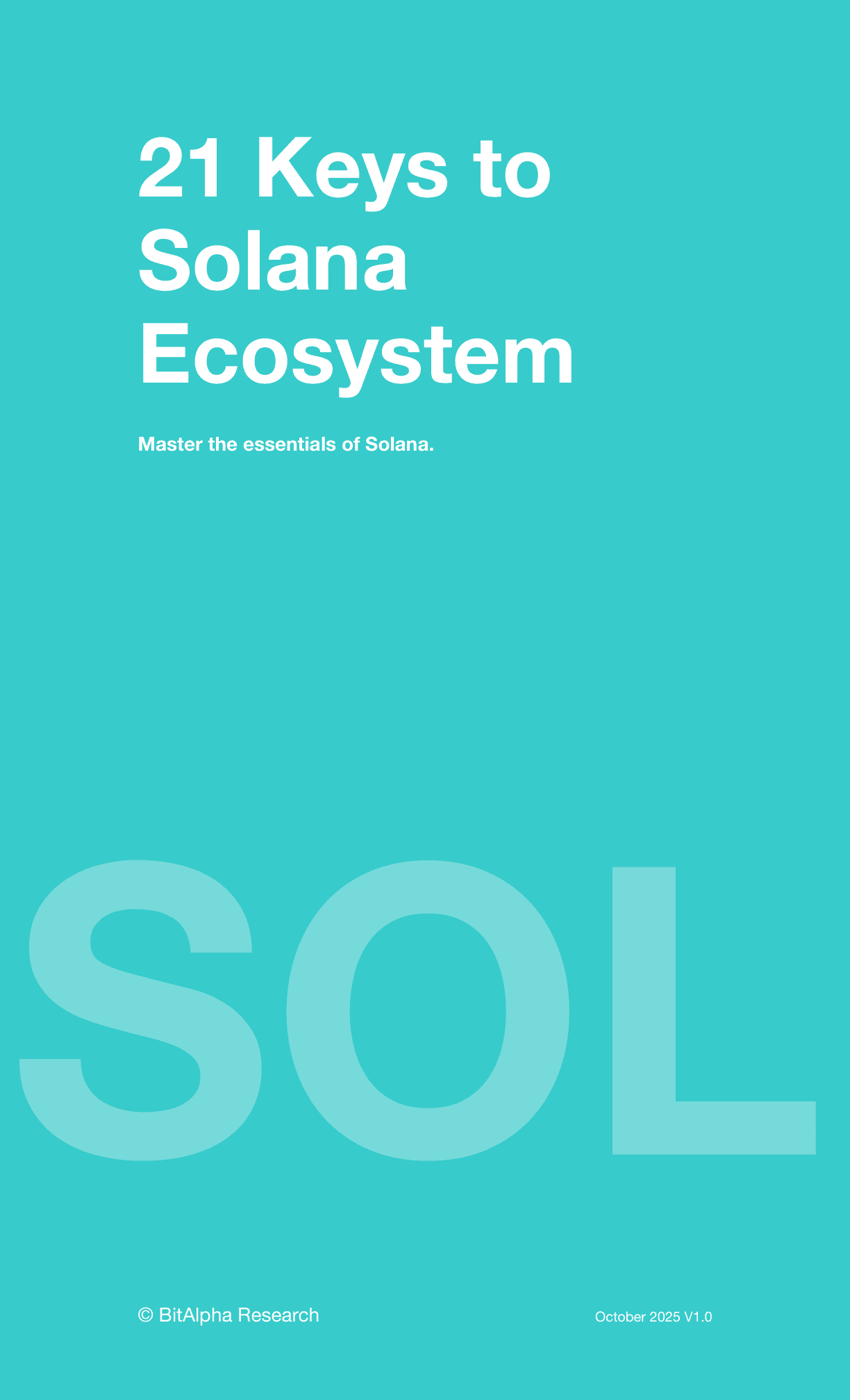 21 Keys to Solana Ecosystem cover