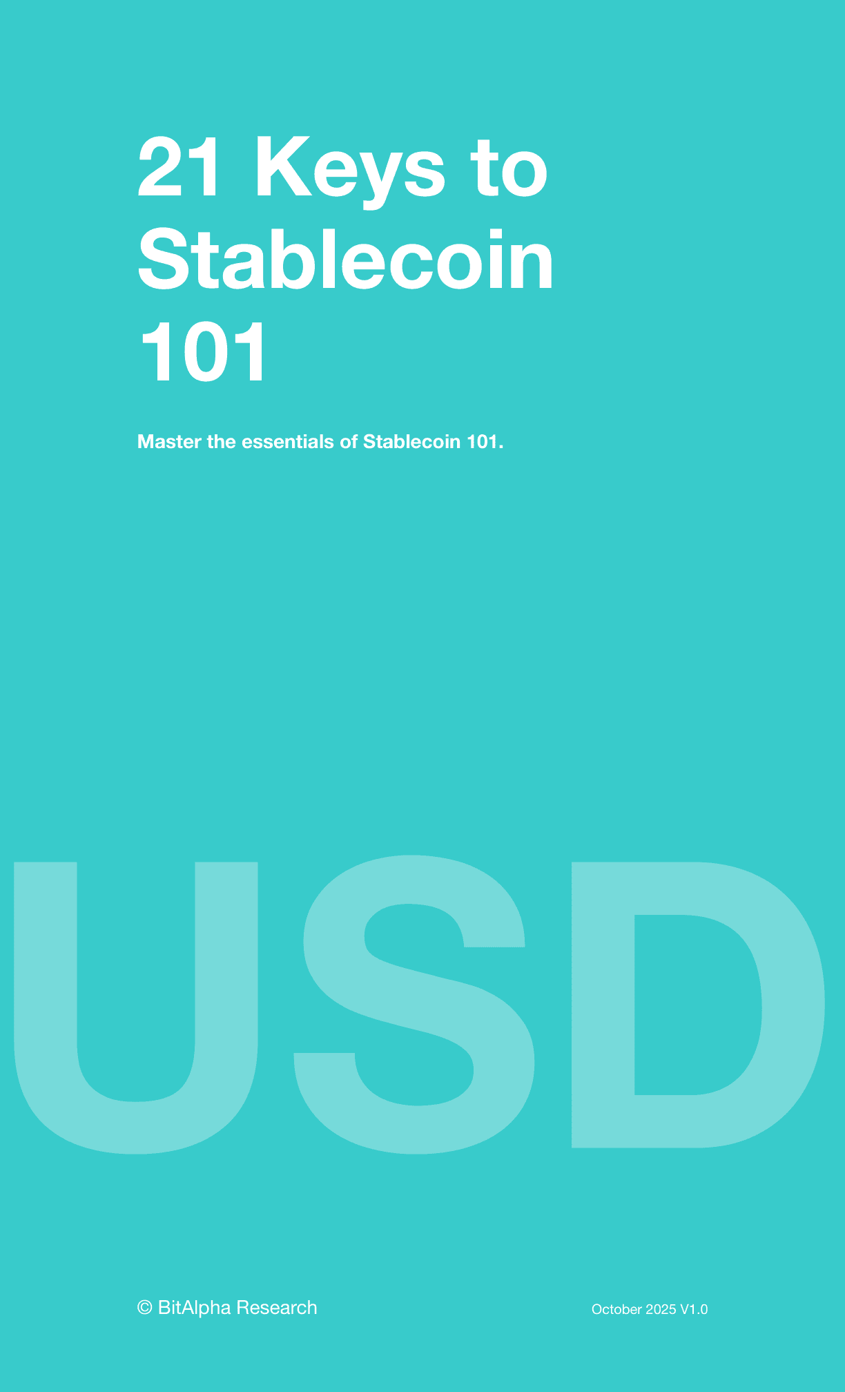 21 Keys to Stablecoin 101 cover